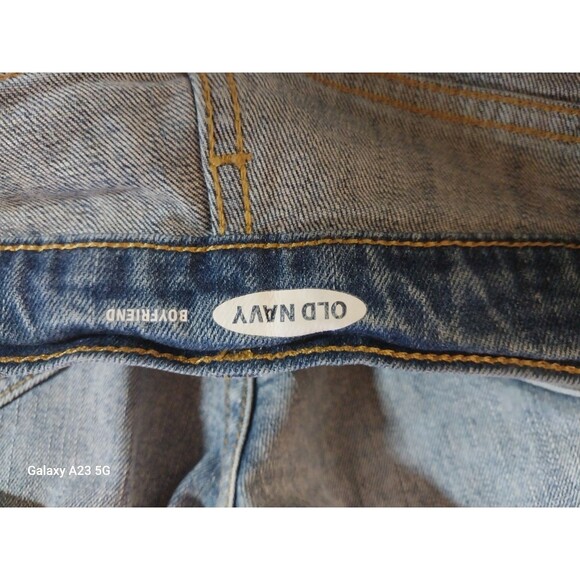 OLD NAVY Lot 2 BOYFRIEND Destroyed/Distressed DENIM Blue Jean CUT-OFFS SHORTS 2 - Picture 9 of 11